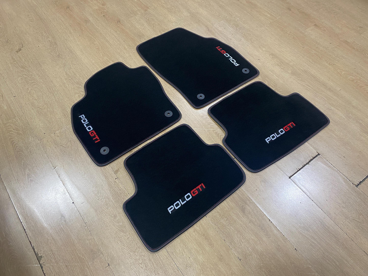 Luxury Floor Car Mats For Volkswagen Polo GTI 2019-2025 , Set of 4 , Made to Order