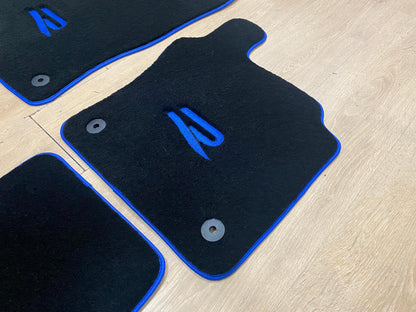 Luxury Floor Car Mats for Volkswagen Golf 8 R 2021 - 2024 RHD , Set of 4 , Made to Order