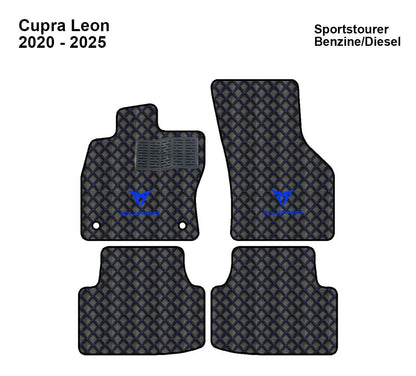 Cupra Leon 2020 - 2025 Benzin/Dizel Uyumlu Lüks Deri Oto Paspas Takımı (4 Parça), Sipariş Üzerine Üretilir