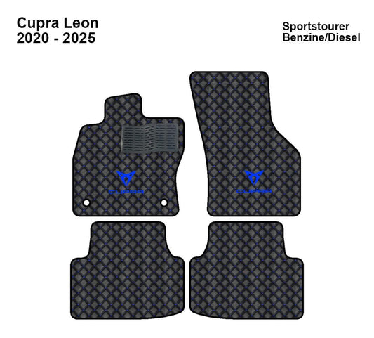 Cupra Leon 2020 - 2025 Benzin/Dizel Uyumlu Lüks Deri Oto Paspas Takımı (4 Parça), Sipariş Üzerine Üretilir