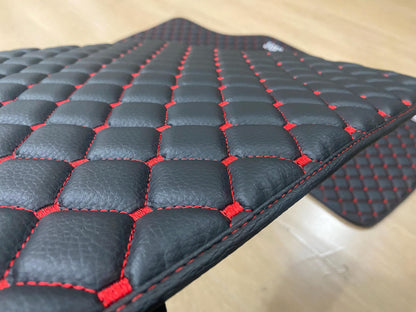 Golf Mk8 2021-2025 GTD Lüks Deri Araç Paspasları, 4 Parça Set, Sipariş Üzerine Üretim