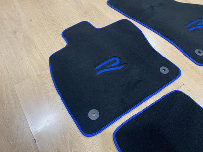 Luxury Floor Car Mats for Volkswagen Golf 8 R 2021 - 2024 , Set of 4 , Made to Order