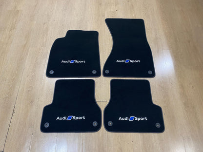 Floor Car Mats For Audi A6 2011-2018 C7 Audi Sport Logo, Custom Design , Custom Embroidery Logo , Custom Mat Pattern for Your Vehicle