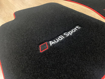 Floor Car Mats For Audi A7 2011-2018 C7 Audi Sport Logo , Custom Design , Custom Embroidery Logo , Custom Mat Pattern for Your Vehicle