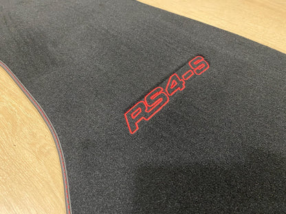 Audi RS4-S 2019-2024 B9 İçin Oto Paspaslar, Özel Tasarım, Özel Nakış Logo, Aracınız İçin Özel Paspas Deseni