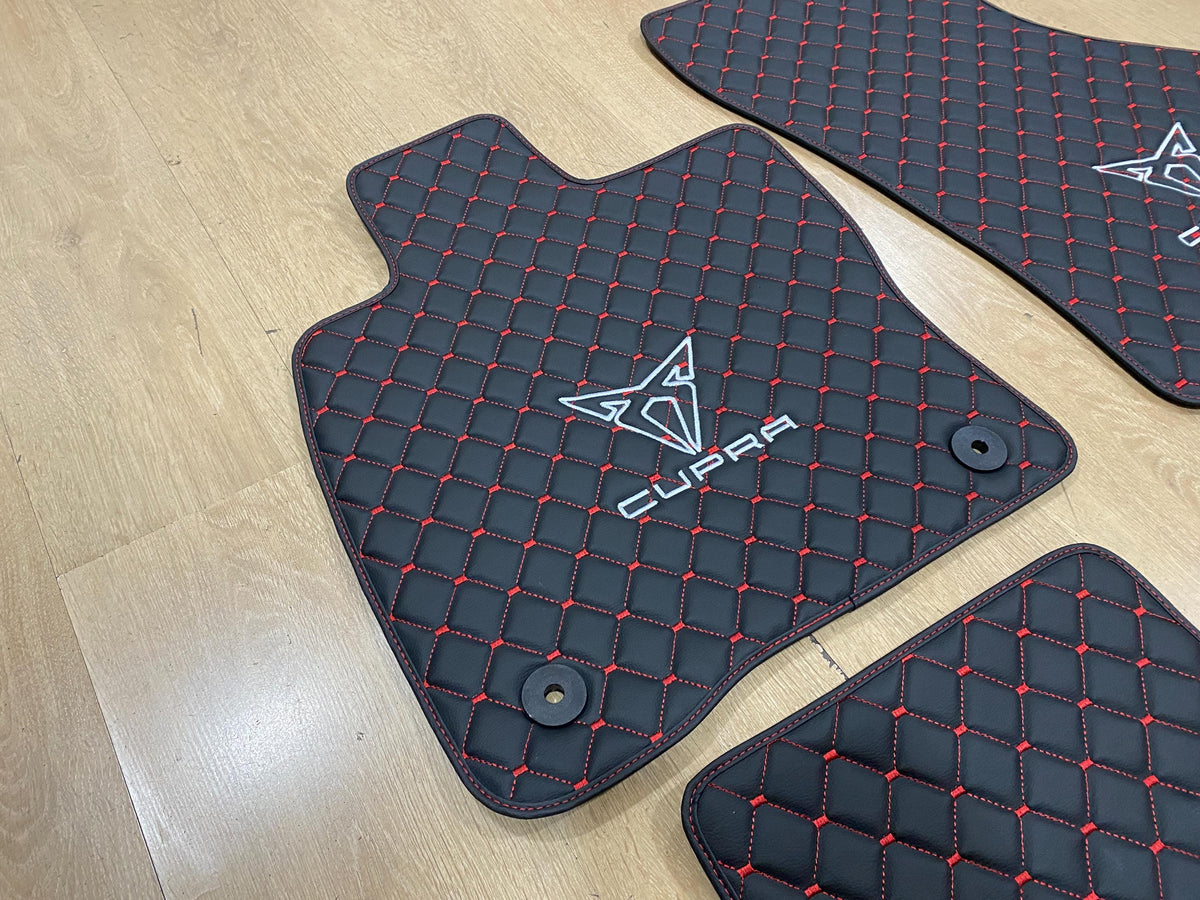 Luxury Leather Car Mats for Cupra Formentor 2020 - 2024 TSI , Set of 4 , Made to Order