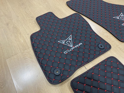 Luxury Leather Car Mats for Cupra Formentor 2020 - 2024 TSI , Set of 4 , Made to Order