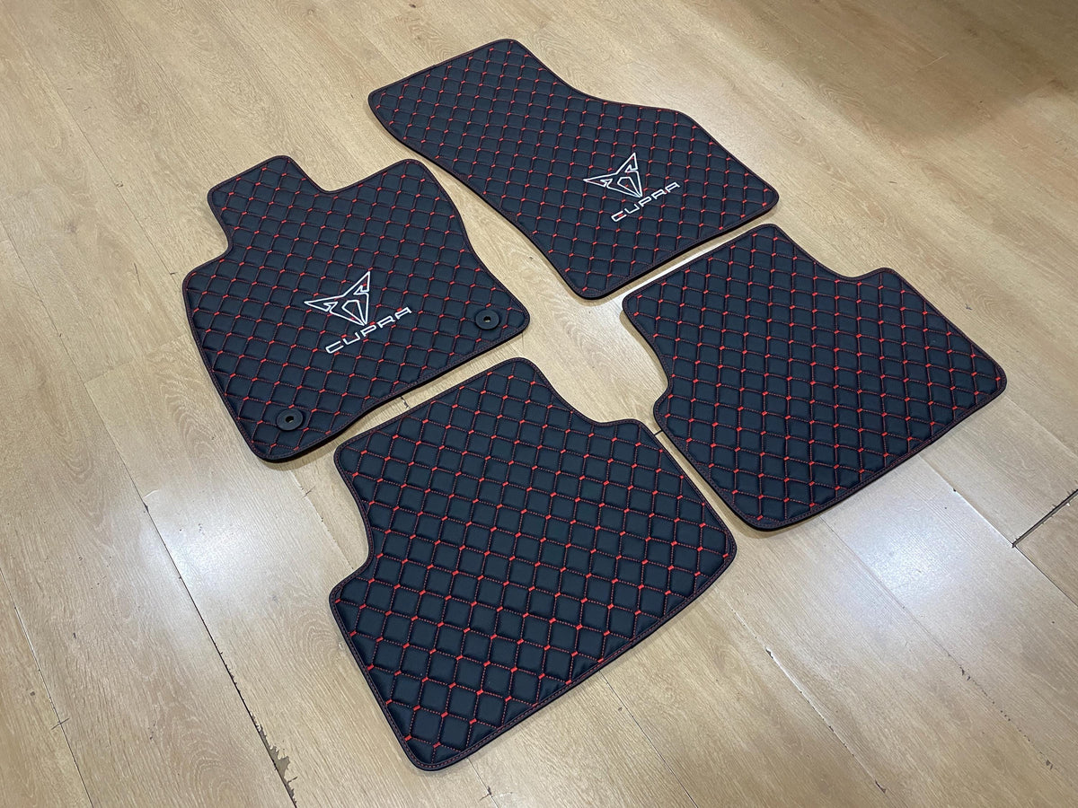 Luxury Leather Car Mats for Cupra Formentor 2020 - 2024 TSI , Set of 4 , Made to Order