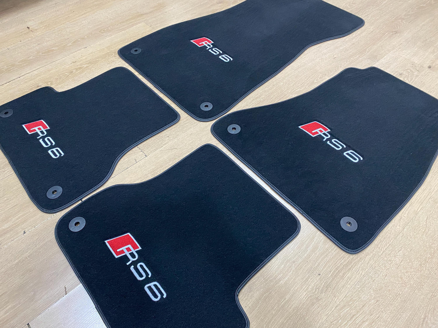 R.H.D Floor Car Mats For Audi RS6 2011-2018 C7 , Custom Design , Custom Embroidery Logo , Custom Mat Pattern for Your Vehicle