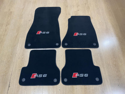 R.H.D Floor Car Mats For Audi RS6 2011-2018 C7 , Custom Design , Custom Embroidery Logo , Custom Mat Pattern for Your Vehicle