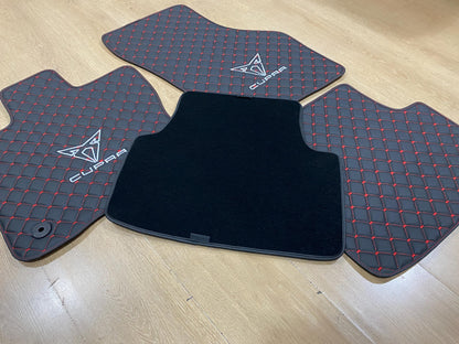Luxury Leather Car Mats for Cupra Formentor 2020 - 2024 TSI , Set of 4 , Made to Order