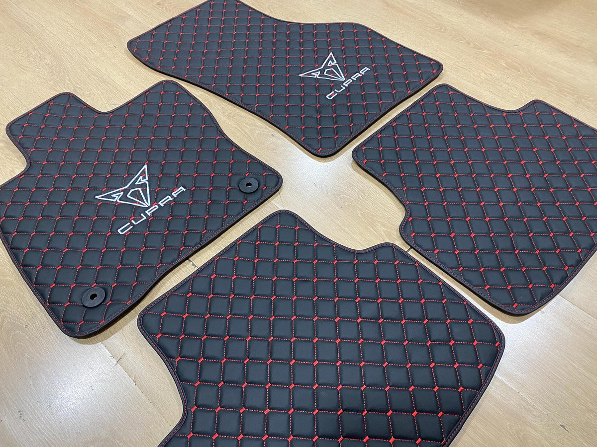 Luxury Leather Car Mats for Cupra Formentor 2020 - 2024 TSI , Set of 4 , Made to Order