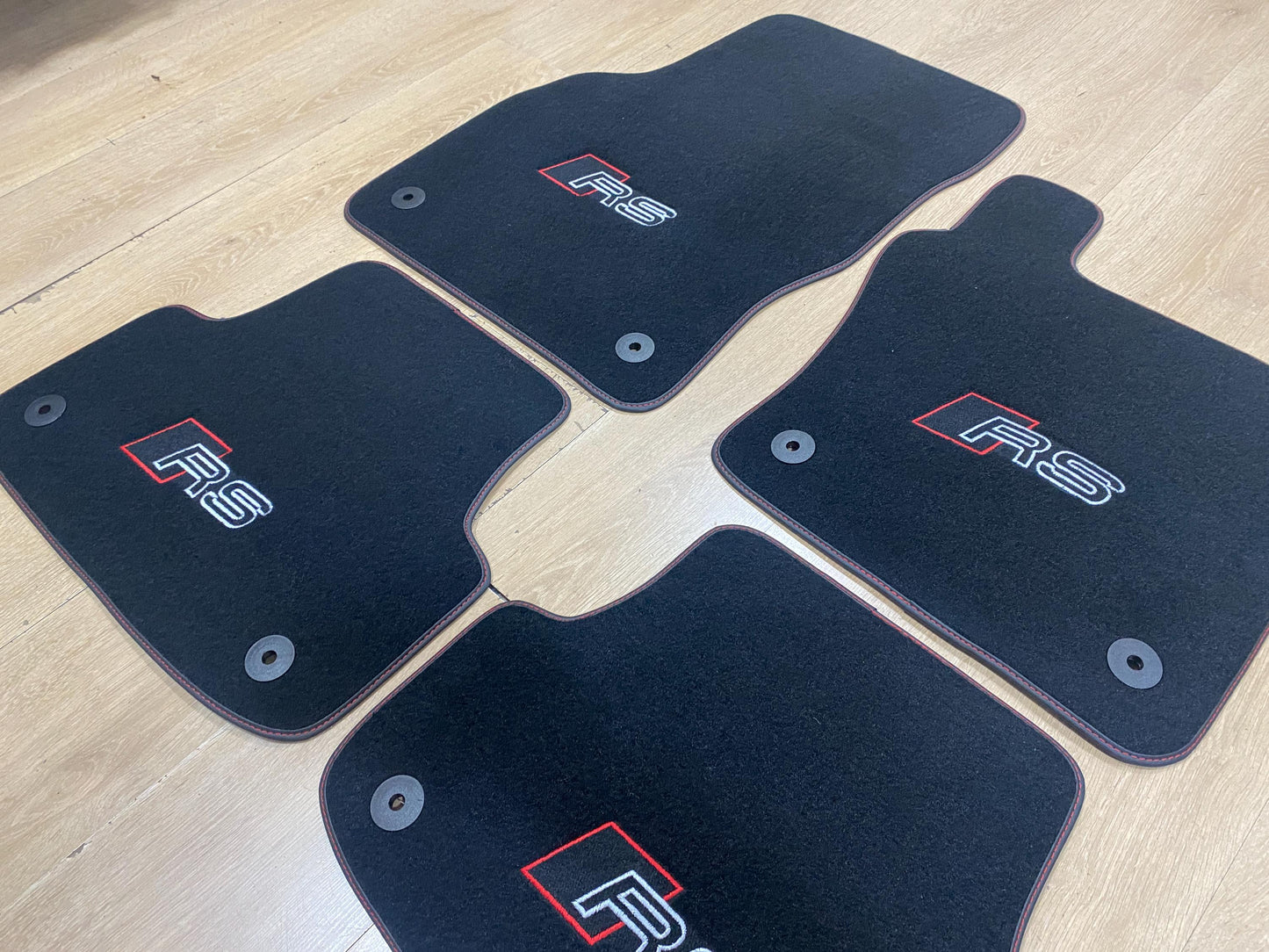 R.H.D Floor Car Mats For Audi RS3 2013-2020 8V RS Logo , Custom Design , Custom Embroidery Logo , Custom Mat Pattern for Your Vehicle