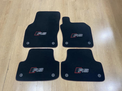 R.H.D Floor Car Mats For Audi RS3 2013-2020 8V RS Logo , Custom Design , Custom Embroidery Logo , Custom Mat Pattern for Your Vehicle