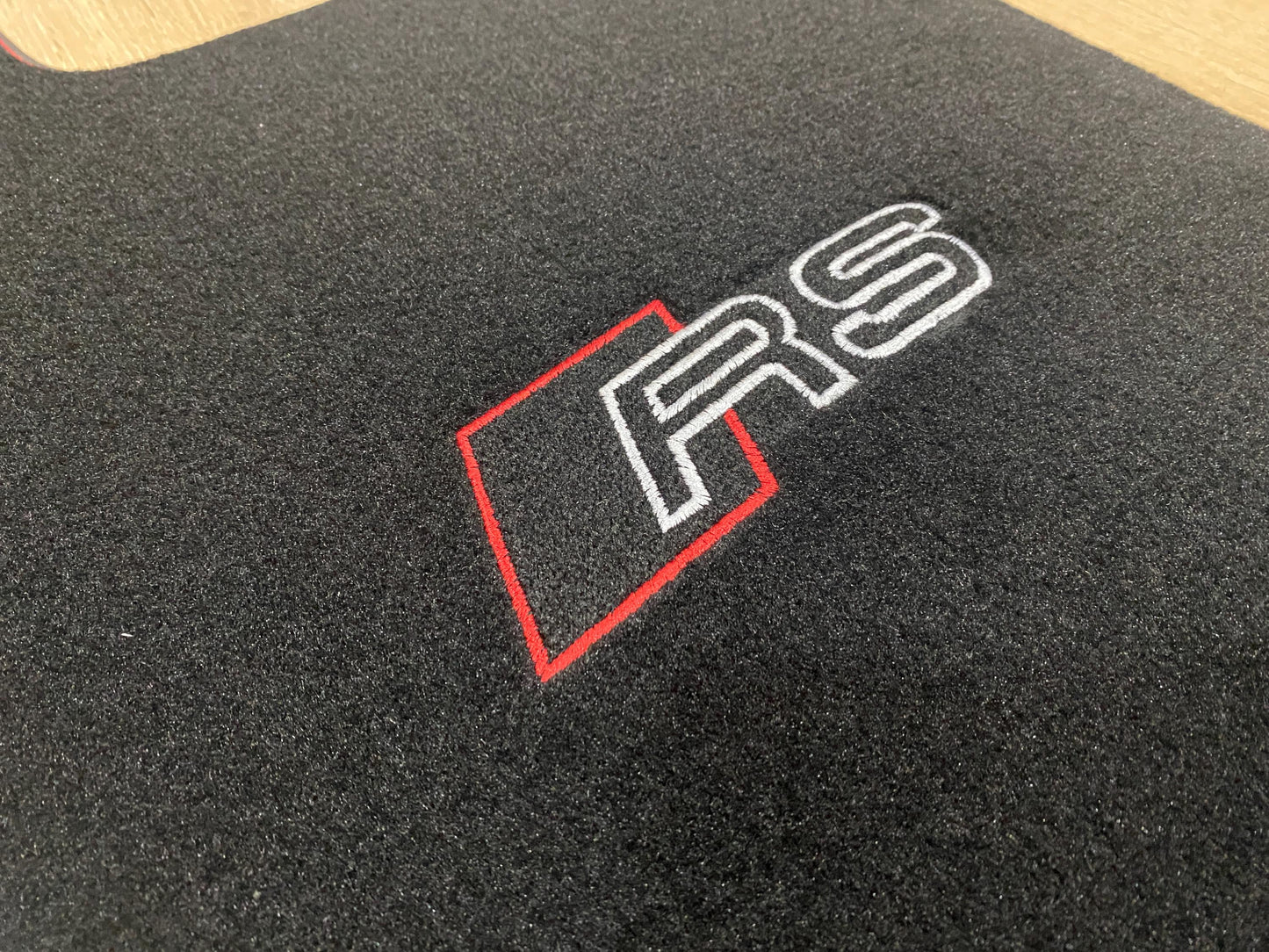 R.H.D Floor Car Mats For Audi RS3 2013-2020 8V RS Logo , Custom Design , Custom Embroidery Logo , Custom Mat Pattern for Your Vehicle