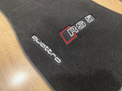 R.H.D Floor Car Mats For Audi RS5 2007-2016 Sportback , Custom Design , Custom Embroidery Logo , Custom Mat Pattern for Your Vehicle