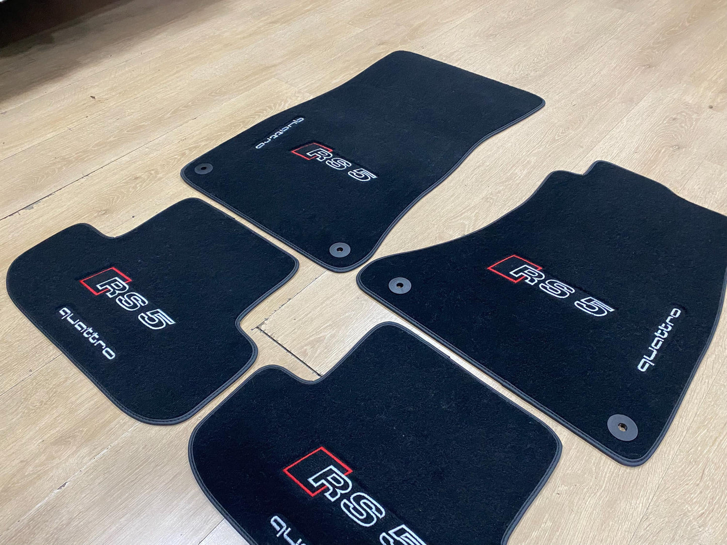 R.H.D Floor Car Mats For Audi RS5 2007-2016 Sportback , Custom Design , Custom Embroidery Logo , Custom Mat Pattern for Your Vehicle