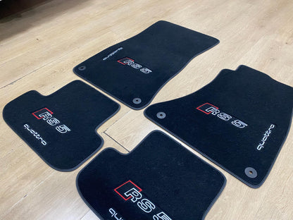 R.H.D Floor Car Mats For Audi RS5 2007-2016 Sportback , Custom Design , Custom Embroidery Logo , Custom Mat Pattern for Your Vehicle