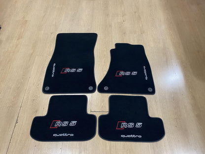 R.H.D Floor Car Mats For Audi RS5 2007-2016 Sportback , Custom Design , Custom Embroidery Logo , Custom Mat Pattern for Your Vehicle