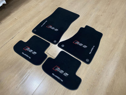 R.H.D Floor Car Mats For Audi RS5 2007-2016 Sportback , Custom Design , Custom Embroidery Logo , Custom Mat Pattern for Your Vehicle