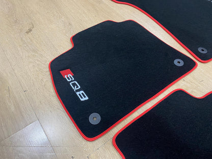 Floor Car Mats For Audi Q8 E-Tron 2023-2026 , Custom Design , Custom Embroidery Logo , Custom Mat Pattern for Your Vehicle