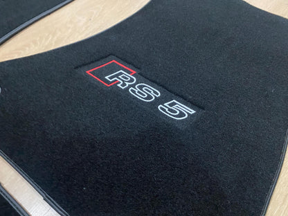 R.H.D Floor Car Mats For Audi RS5 2007-2016 Coupe , Custom Design , Custom Embroidery Logo , Custom Mat Pattern for Your Vehicle