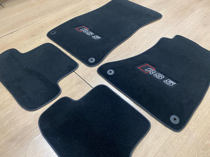 R.H.D Floor Car Mats For Audi RS5 2007-2016 Coupe , Custom Design , Custom Embroidery Logo , Custom Mat Pattern for Your Vehicle