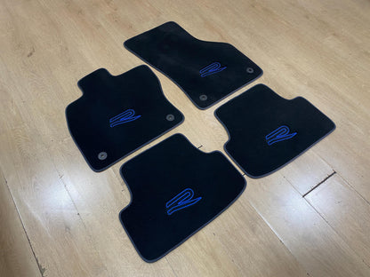 Floor Car Mats For Volkswagen Golf 8 R 2021-2025 , Custom Design , Custom Embroidery Logo , Custom Mat Pattern for Your Vehicle