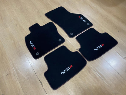 Luxury Floor Car Mats For Volkswagen Golf 7 GTI TCR 2013-2020 , Set of 4 , Made to Order