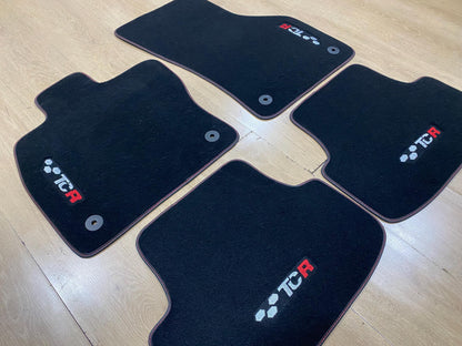Luxury Floor Car Mats For Volkswagen Golf 7 GTI TCR 2013-2020 , Set of 4 , Made to Order