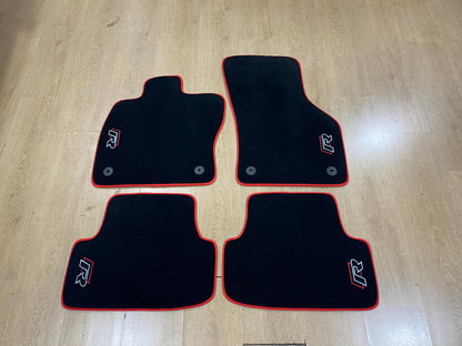 Luxury Floor Car Mats For Volkswagen Golf 7 R 2013-2020 , Set of 4 , Made to Order