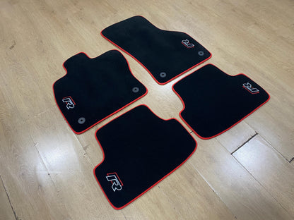 Luxury Floor Car Mats For Volkswagen Golf 7 R 2013-2020 , Set of 4 , Made to Order