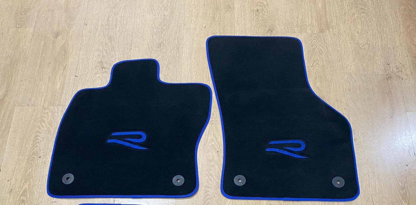 Luxury Floor Car Mats for Volkswagen Golf 8 R 2021 - 2025 RHD , (Fronts Only) , Made to Order