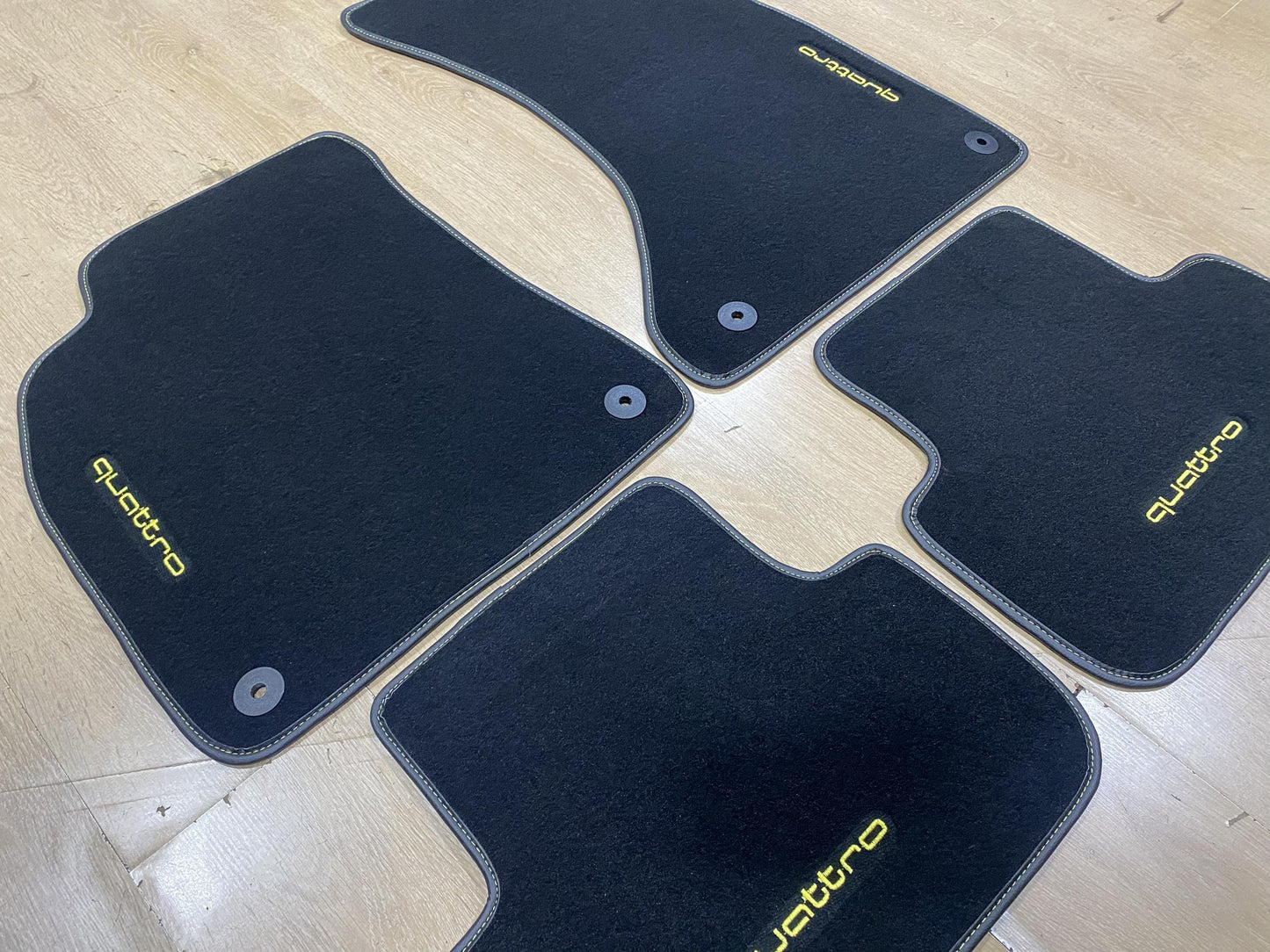 Floor Car Mats For Audi A4 2008-2015 B8 Quattro , Custom Design , Custom Embroidery Logo , Custom Mat Pattern for Your Vehicle