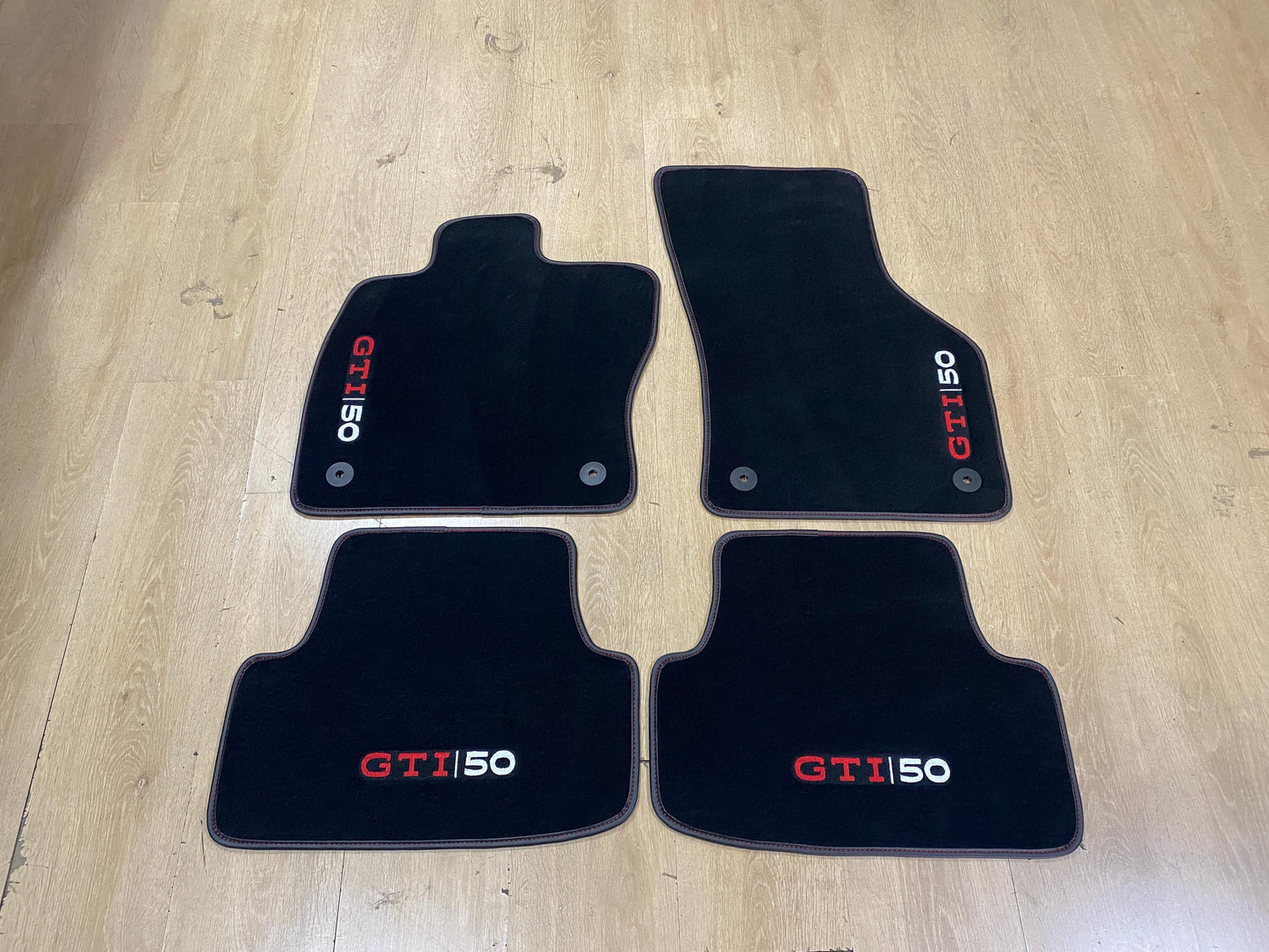 Luxury Floor Car Mats For Volkswagen Golf 8 GTI50 2021-2025 , Set of 4 , Made to Order