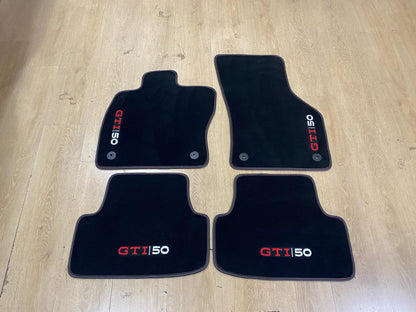 Luxury Floor Car Mats For Volkswagen Golf 8 GTI50 2021-2025 , Set of 4 , Made to Order