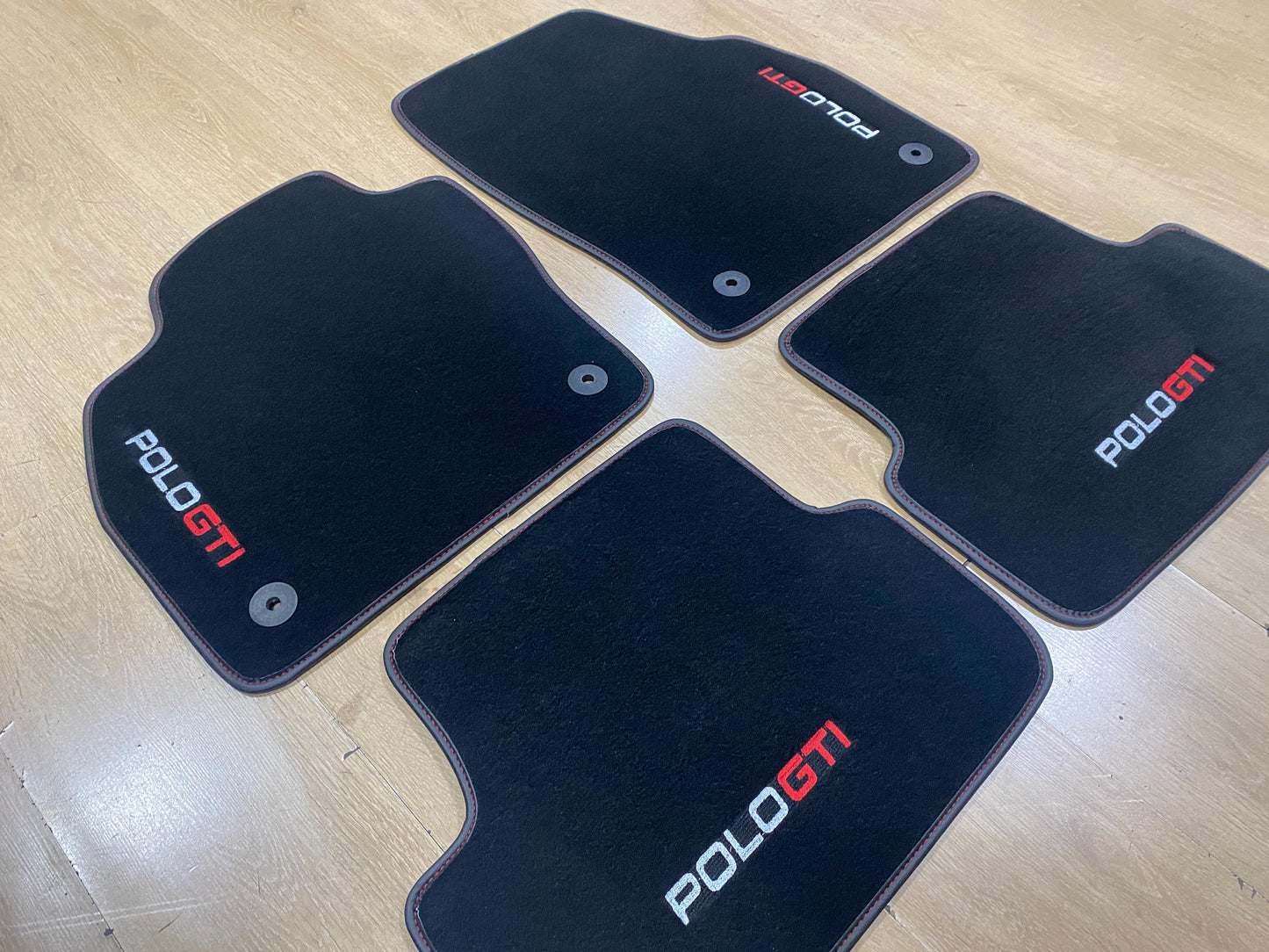 Luxury Floor Car Mats For Volkswagen Polo GTI 2019-2025 , Set of 4 , Made to Order