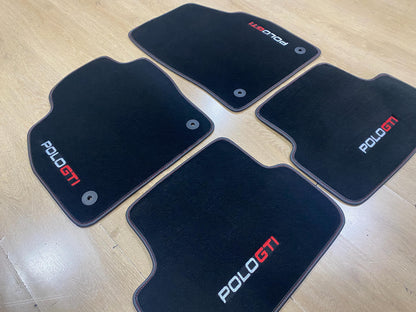 Luxury Floor Car Mats For Volkswagen Polo GTI 2019-2025 , Set of 4 , Made to Order