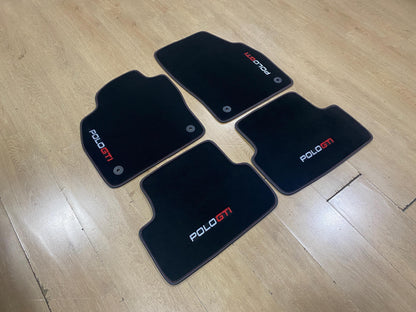 Luxury Floor Car Mats For Volkswagen Polo GTI 2019-2025 , Set of 4 , Made to Order