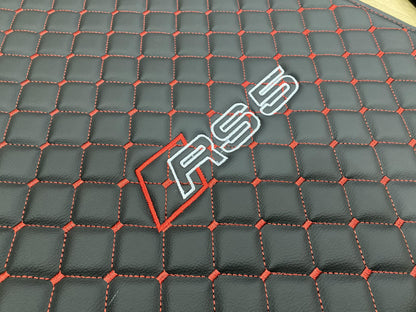 Leather Car Mats For Audi RS5 2017-2024 Coupe , Custom Design , Custom Embroidery Logo , Custom Mat Pattern for Your Vehicle