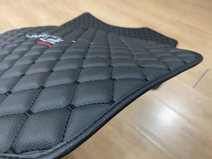 Leather Car Mats For Audi R8 2006-2015 , Custom Design , Custom Embroidery Logo , Custom Mat Pattern for Your Vehicle