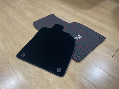 Leather Car Mats For Audi R8 2016-2024 , Custom Design , Custom Embroidery Logo , Custom Mat Pattern for Your Vehicle