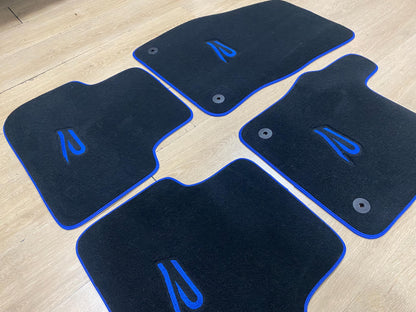 RHD Luxury Floor Car Mats For Volkswagen Tiguan R 2017-2023 , Set of 4 , Made to Order