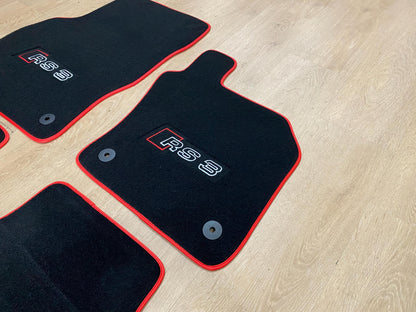 RHD Floor Car Mats For Audi RS3 2021-2025 8Y , Custom Design , Custom Embroidery Logo , Custom Mat Pattern for Your Vehicle