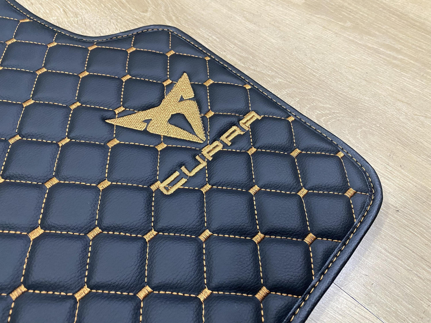 Leather Car Mats For Cupra Formentor TSI 2020-2025 , Custom Design , Custom Embroidery Logo , Custom Mat Pattern for Your Vehicle