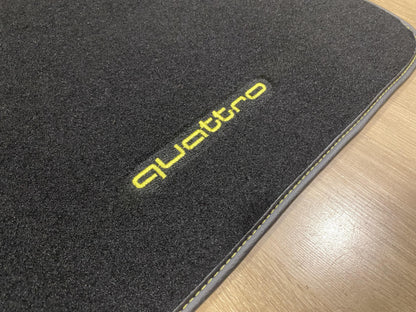 Floor Car Mats For Audi A4 2008-2015 B8 Quattro , Custom Design , Custom Embroidery Logo , Custom Mat Pattern for Your Vehicle