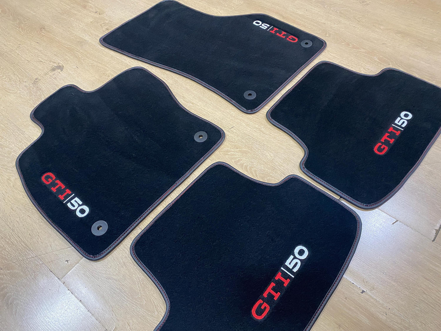 Luxury Floor Car Mats For Volkswagen Golf 8 GTI50 2021-2025 , Set of 4 , Made to Order