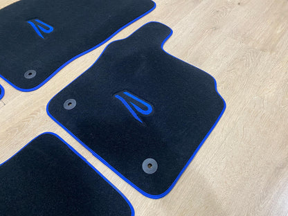 RHD Luxury Floor Car Mats For Volkswagen Tiguan R 2017-2023 , Set of 4 , Made to Order